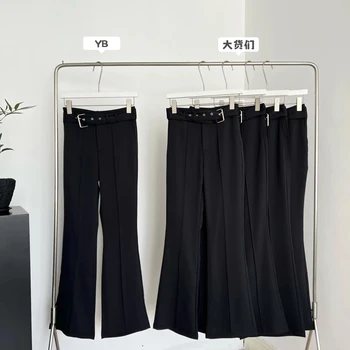 Свободные расклешенные брюки для пригородных поездок, удобные винтажные шикарные женские брюки, брюки для мам, женские брюки - Изображение 2  