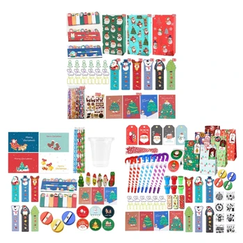 Подарочный набор Набор ластиков Рождественские подарки Набор карандашей Детские Рождественские канцелярские подарки Y9RF - Изображение 1  