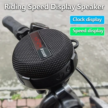 Умный светодиодный цифровой дисплей беспроводной велосипедный спорт Bluetooth динамик открытый портативный водонепроницаемый сабвуфер hands-free/TF карта - Изображение 2  