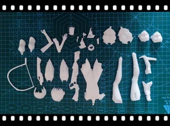 Гаражный комплект Tsukino Tsunami Неокрашенный модельный комплект Фигурка из смолы, Гаражный комплект для 3D-печати из аниме 