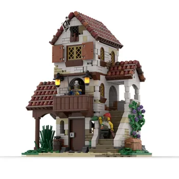 Отели серии MOC-127497 Pirate совместимы со строительными блоками LEGO, игрушками для сборки, строительством замков - Изображение 1  