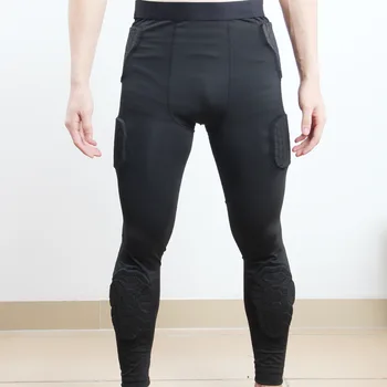 Губчатый протектор, мужские тренировочные брюки для вратаря в регби, наколенники для американского футбола, Наколенники для взрослых, защитные брюки для фитнеса - Изображение 1  