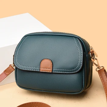 Высококачественная кожаная сумка, кошелек, женская сумка, трендовая Роскошная дизайнерская сумка через плечо, женская брендовая сумка-мессенджер, маленькая сумка - Изображение 2  