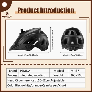 PEMILA Новый шлем Велоспорт MTB Мужчины Женщины Велосипедный шлем capacete ciclismo Сверхлегкие велосипедные шлемы для горных дорог casco ciclismo - Изображение 2  