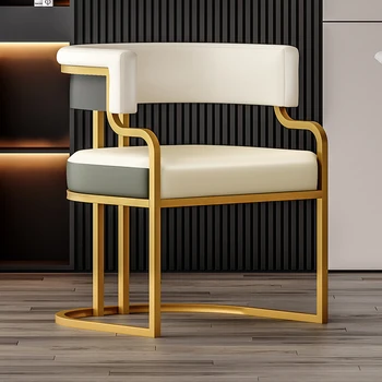 Роскошные обеденные стулья с акцентом, Передвижные обеденные стулья с подлокотниками для гостиной, эргономичная мебель для гостиной от El Hogar - Изображение 1  