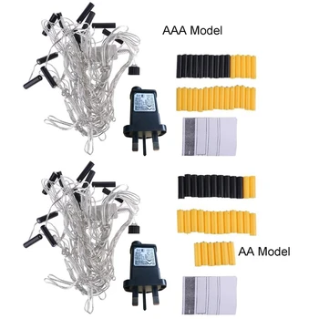 Британский штекер AA AAA, кабель для замены 2-3-кратного аккумулятора для праздничного освещения - Изображение 1  