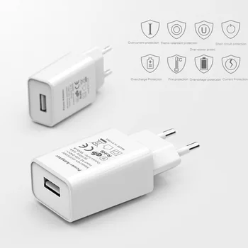 USB Зарядное Устройство 5V 1A EU Plug Универсальный Портативный Дорожный Настенный Адаптер Питания для Xiaomi Samsung iPhone X/8 /7 Plus 6s Plus SE iPad Pro - Изображение 2  