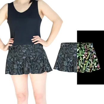 Женская мини-юбка с радужным принтом в стиле хип-хоп на молнии, Вечерняя юбка для танцев - Изображение 1  