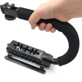 U/C-Образный Ручной Стабилизатор для устойчивой камеры Профессиональные Стабилизаторы Для Экшн-видеокамер Аксессуары для Canon Nikon Sony DSLR - Изображение 2  