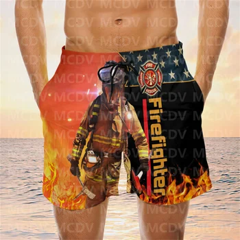 Забавные плавки с лошадью-пожарным, пляжные шорты, мужские шорты wim - Изображение 1  