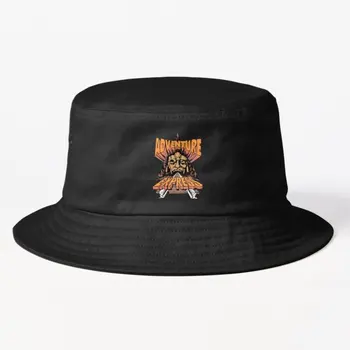Шляпа-ведро Adventure Express, черная Повседневная весенняя
 Модные кепки в стиле хип-хоп для мальчиков-рыбаков, летние однотонные кепки - Изображение 1  