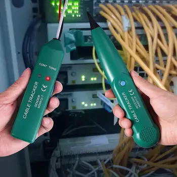 Тестер сетевого кабеля локальной сети RJ11 RJ45 Ethernet Отслеживание телефонных проводов Поиск линии для сетевой тестер непрерывности телефонной линии MS6812 - Изображение 1  