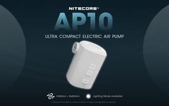Многофункциональный портативный воздушный насос NITECORE AP10 с функцией дополнительного освещения - Изображение 2  
