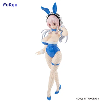100% Оригинальное аниме FuRyu Super Soniko Blue Bunny Girl Jingpin, фигурка Аниме, модель Игрушки, коллекция кукол, подарок - Изображение 1  