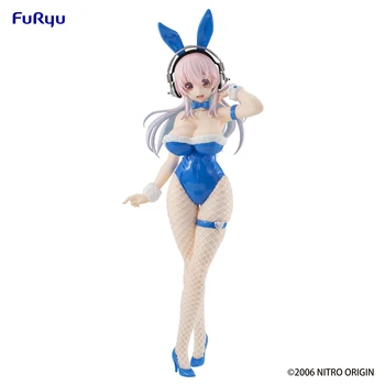 100% Оригинальное аниме FuRyu Super Soniko Blue Bunny Girl Jingpin, фигурка Аниме, модель Игрушки, коллекция кукол, подарок - Изображение 2  