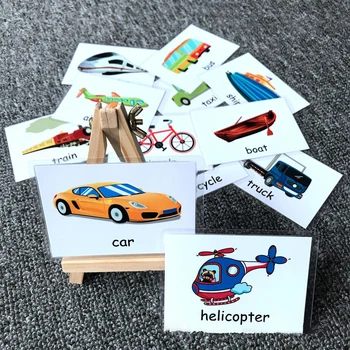 12шт обучающих карточек Монтессори для детей Цветные флэш-карты Обучающие игрушки для детей Развитие цветового восприятия памяти - Изображение 1  