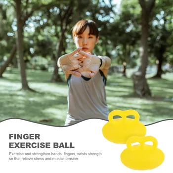 Упражнения с мячом для захвата пальцев, сжимание эластичных рук, тренажер для восстановления мышц рук, мячи для взрослых Power - Изображение 2  