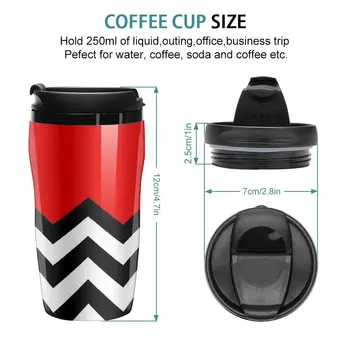 Новый набор кофейных кружек Twin Peaks с рисунком Black Lodge для путешествий - Изображение 2  