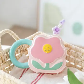 Очень милые чашки в форме цветка, Керамическая Кофейная кружка с соломенной крышкой, Улыбающееся лицо, Креативный Чайный набор, Посуда, Подарки, Офис для воды для девочек - Изображение 2  