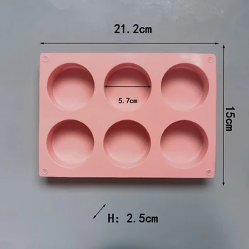 3D Силиконовая форма с круглым цилиндром, покрытая шоколадом, Форма для печенья Oreos, для выпечки кексов, конфет, Инструментов для мыловарения, Формовочная машина для торта - Изображение 2  