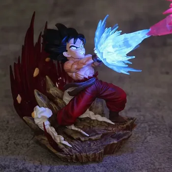 Dragon Ball Z Super Saiyan Son Goku Светящаяся Фигурка GK Statue ПВХ Фигурки Коллекционная модель Игрушки для детей Подарки - Изображение 2  