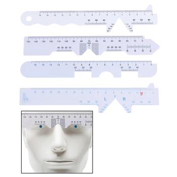 4 Типа, 4 шт./компл. Линейка PD с прямым краем для белых глаз, Линейки расстояния между зрачками - Изображение 1  