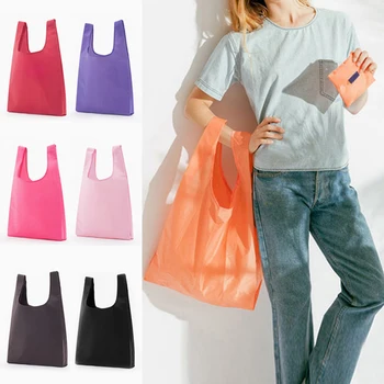 Модная сумка для покупок Продуктовые сумки Сменная тканевая сумка через плечо Складная сумка-тоут Портативные сумки для хранения ручек Холщовая тканевая сумка - Изображение 2  