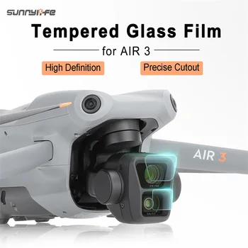 Пленка из Закаленного Стекла для DJI AIR 3 Sunnylife Lens Protector Комбинированные Защитные Пленки Аксессуары Для Камеры Детали Высокой Четкости 9H - Изображение 1  