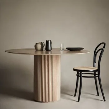 Обеденный стол в скандинавском стиле, Роскошные минималистичные Настольные игры для письма, Водонепроницаемая мебель для дома в стиле Эль-Хогар - Изображение 1  