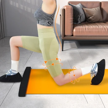 140/180/200 см Многофункциональный скользящий коврик для йоги для тренировки баланса, скользящая доска для фитнеса в помещении для упражнений на ноги - Изображение 1  