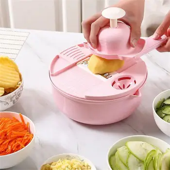 Кухонная Многофункциональная посуда для салатов Измельчитель овощей Морковь Картофель Ручной Измельчитель Кухонные Инструменты для приготовления овощей - Изображение 1  