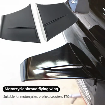 Универсальный комплект аэродинамического спойлера-крылышка мотоцикла с клеем для Yamaha R3/R25 CFMOTO Наклейка для украшения мотоцикла - Изображение 1  