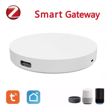 1-6 шт. Мост WiFi Bluetooth Smart Gateway Hub, Многомодельный Умный Дом, Приложение Tuya ZigBee, Беспроводной Пульт Дистанционного Управления Alexa Google - Изображение 2  