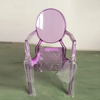 Оптовый Акриловый Прозрачный стул-призрак с подлокотниками Для мебели для свадебных мероприятий - Изображение 1  