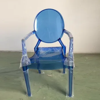 Оптовый Акриловый Прозрачный стул-призрак с подлокотниками Для мебели для свадебных мероприятий - Изображение 2  