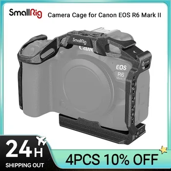Держатель для камеры SmallRig “Black Mamba” для Canon EOS R6 Mark II с несколькими точками крепления для крепления Ручки, Микрофона, светодиода - Изображение 1  