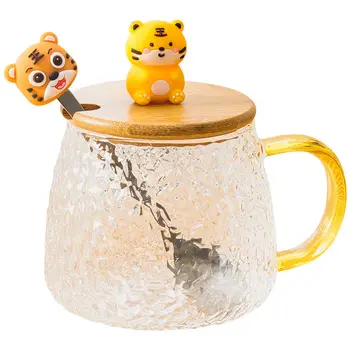 Креативная термостойкая Стеклянная чашка для напитков, 3D Стеклянная кружка с животными, Милые кофейные кружки для гостиной, Бесплатная доставка, Рождественские Чашки, Очки - Изображение 1  