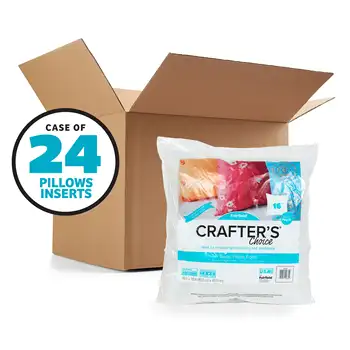 Квадратные вкладыши для подушек Crafter's Choice® с супер скидкой от Fairfield™, 16 x 16 дюймов (упаковка из 24 штук) - Изображение 1  