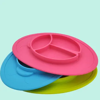 Чаши Тарелка Милая однотонная посуда для малышей Контейнер для младенцев - Изображение 1  