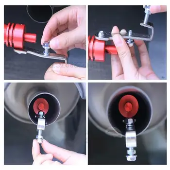 Новый автомобильный Турбо Звуковой свисток, устройство для ремонта выхлопной трубы, Турбо свисток, автомобильный турбогаситель - Изображение 1  