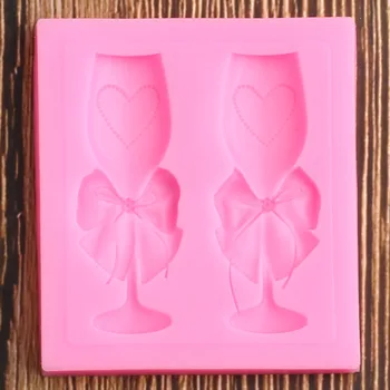 3D Силиконовая форма для чашки из 1 шт. Свадебный торт Бордюр Инструменты для украшения кексов Помадка Шоколадные Конфеты Форма для Шугаринга Полимерная Глиняная форма - Изображение 1  