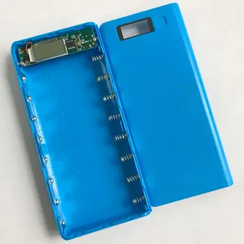 DIY 8X18650 Портативный Аккумулятор Power Bank Shell Case Box ЖК-дисплей Двойной USB Power Bank Box KIT Power Bank 18650 (Без батареи) - Изображение 2  