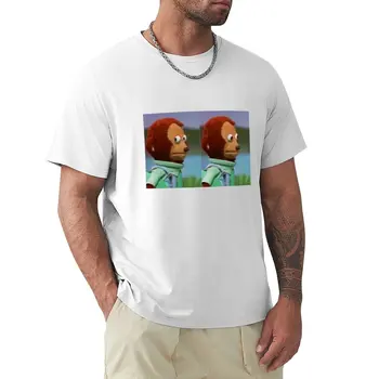 Футболка с изображением обезьяны-марионетки, мужская одежда, футболки на заказ, блузки, футболки для мужчин, хлопок - Изображение 1  
