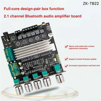 ZK-TB22 TPA3116D2 Bluetooth Плата Усилителя Сабвуфера 2.1 HiFi Стерео Усилитель Высокой Мощности 2X50 Вт + 100 Вт Amplificador для Динамика - Изображение 1  