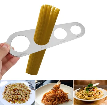Кухонные принадлежности из нержавеющей стали с 4 отверстиями, измеритель для спагетти, макарон, лапши, 1 шт. - Изображение 1  