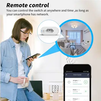 Управление Alexa Google Smart Plug, надежная совместимость с голосовыми помощниками, простая автоматизация дома, простые в использовании умные розетки - Изображение 1  
