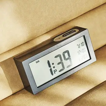 Электрический будильник Цифровой измеритель температуры влажности Световой термометр - Изображение 2  