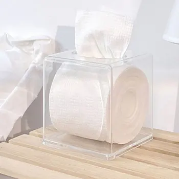 Прозрачная бумажная коробка Водонепроницаемый акриловый чехол-органайзер для гостиной - Изображение 1  