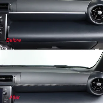 Аксессуар для интерьера из настоящего углеродного волокна, накладка на боковую панель приборной панели для Toyota GR86 Для Subaru BRZ 2021+ - Изображение 2  