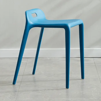 Обеденный стул для отдыха в гостиной Пластиковые Высокие табуретки Кухонный Маникюрный Офисный обеденный стул для макияжа Sandalye Уличная мебель YY50DC - Изображение 1  